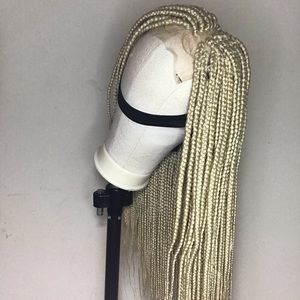 Braided wig || Platinum Blonde